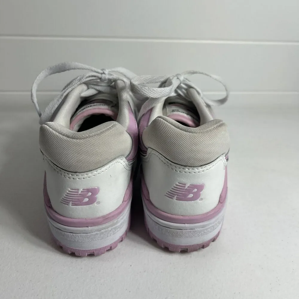 New Balance 550 Women Shoes Size 8.5 Pink Bubblegum Cloud Leather Sneakers